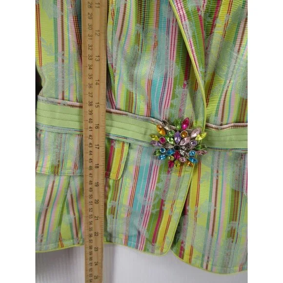 Cynthia Steffe Multicolor Striped Blazer - Picture 5 of 12